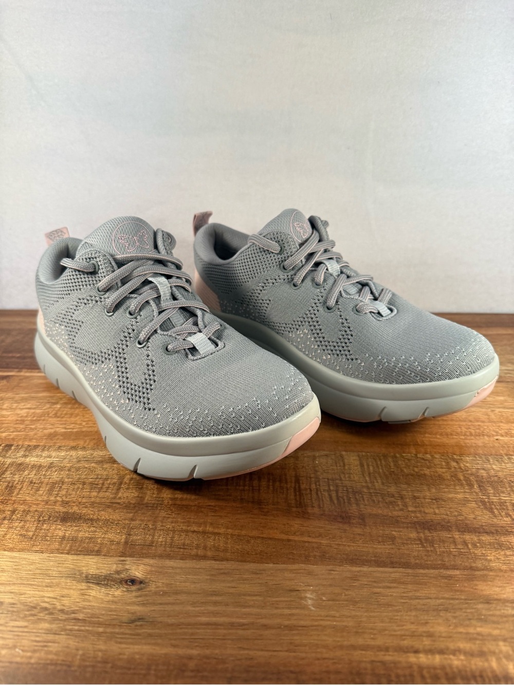 Alegria Roll-On Sunset Sneaker Grey/Pink Size 37 (US 7-7.5)